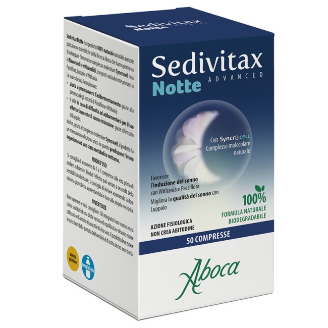 Sedivitax Notte Advanced 50 Compresse Sedivitax Notte Advanced 50 Compresse