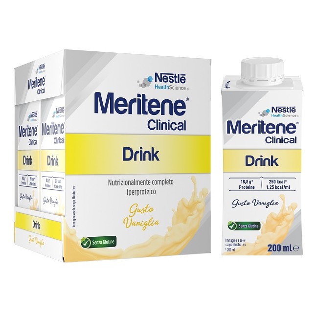 Meritene Clinical Vaniglia 4 Bottiglie Da 200 Ml Meritene Clinical Vaniglia 4 Bottiglie Da 200 Ml