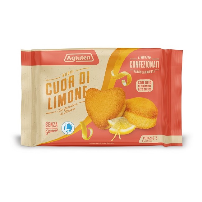 Agluten Nuovi Cuor Di Limone 4 Pezzi Da 37,5 G