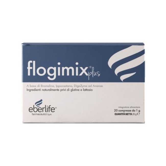 Confezione da 20 compresse di Flogimix Plus Integratore Per Gambe Pesanti e Funzionalità Microcircolo. Confezione da 20 compresse di Flogimix Plus Integratore Per Gambe Pesanti e Funzionalità Microcircolo.