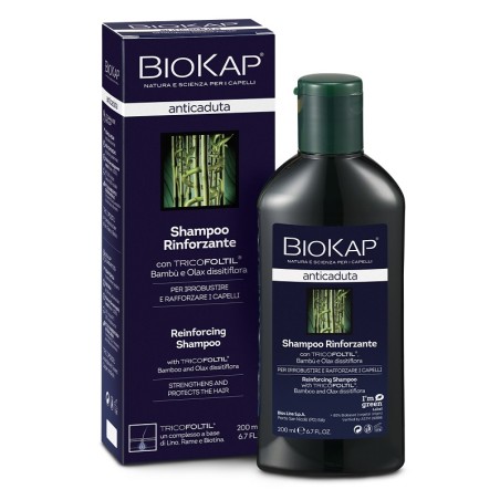 Biokap Anticaduta Shampoo Rinforzante Per Irrobustire I Capelli 200 Ml Biokap Anticaduta Shampoo Rinforzante Per Irrobustire I Capelli 200 Ml