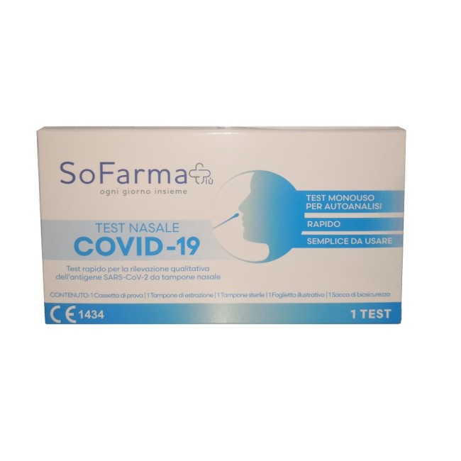 So. Farma. Morra Test Antigenico Rapido Covid-19 Sofarmapiu' Nasale Autodiagnostico Determinazione Qualitativa Antigeni Sars-cov