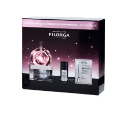 Cofanetto Natale di Filorga NCEF Revitalize con Crema Viso+ Siero+ Maschera in Tessuto