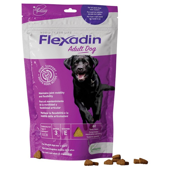 Flexadin Adult Dog 60 Tavolette Appetibili Flexadin Adult Dog 60 Tavolette Appetibili