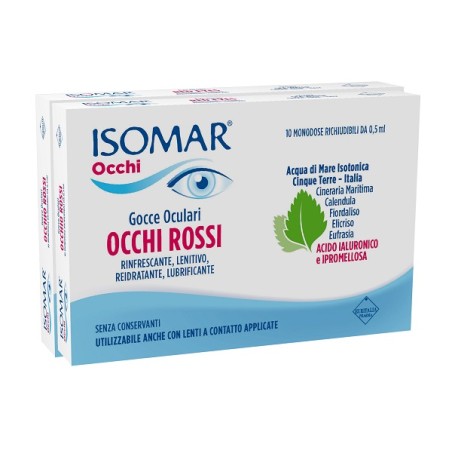 Isomar Occhi Rossi Collirio Per Occhio Secco E Arrossato 20 Fialette
