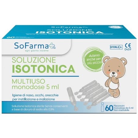 Soluzione Salina 0,9% 60 Flaconi 5 Ml Sofarmapiu'